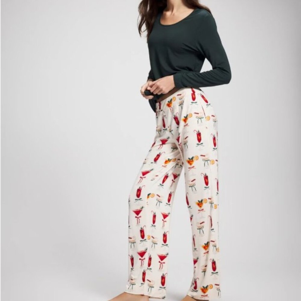 NWT Soma COOL NIGHTS Long Sleeve Pj Set